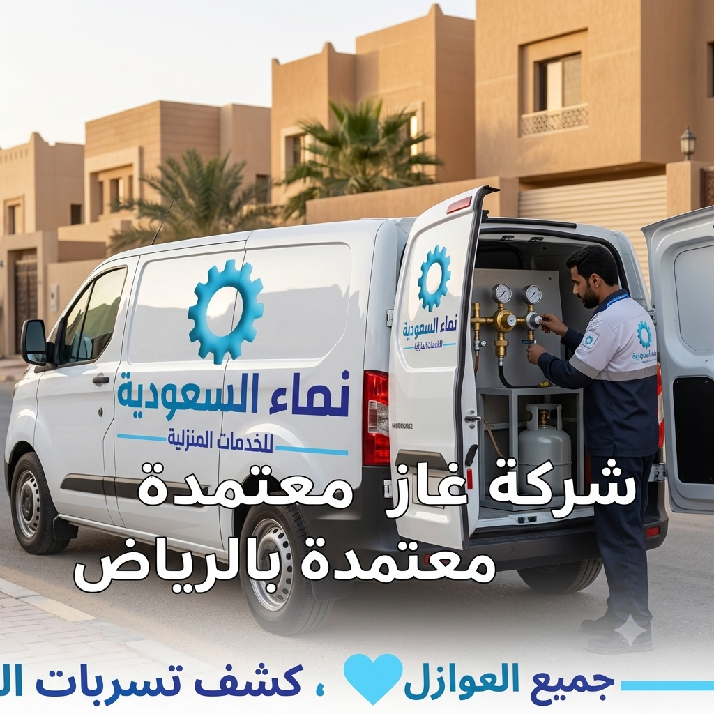شركة غاز معتمدة بالرياض | تمديد الغاز المركزي وتركيب أنظمة الأمان